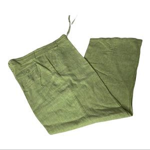 Summer Linen Pants Size 12 Lime Color